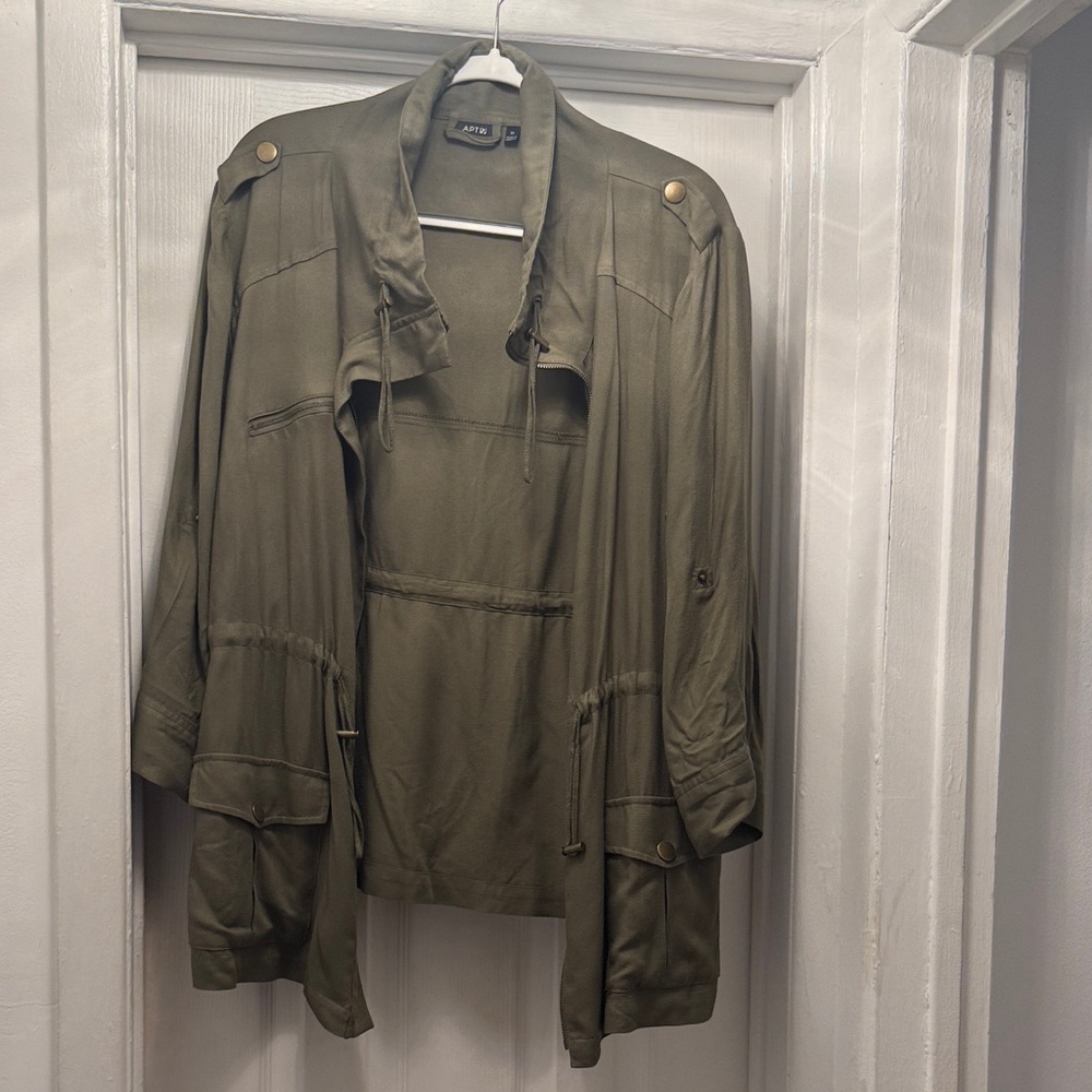 Apt. 9 Women's Olive Utility Jacket